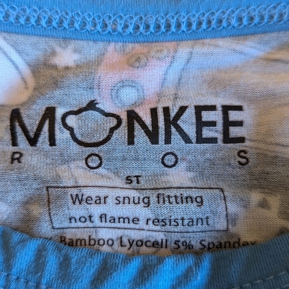 Sold!Bamboo Blue Video Game Print Kids Pajamas/ 5T - Picture 5 of 5